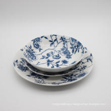 Blue vine flower white porcelain Dinner sets